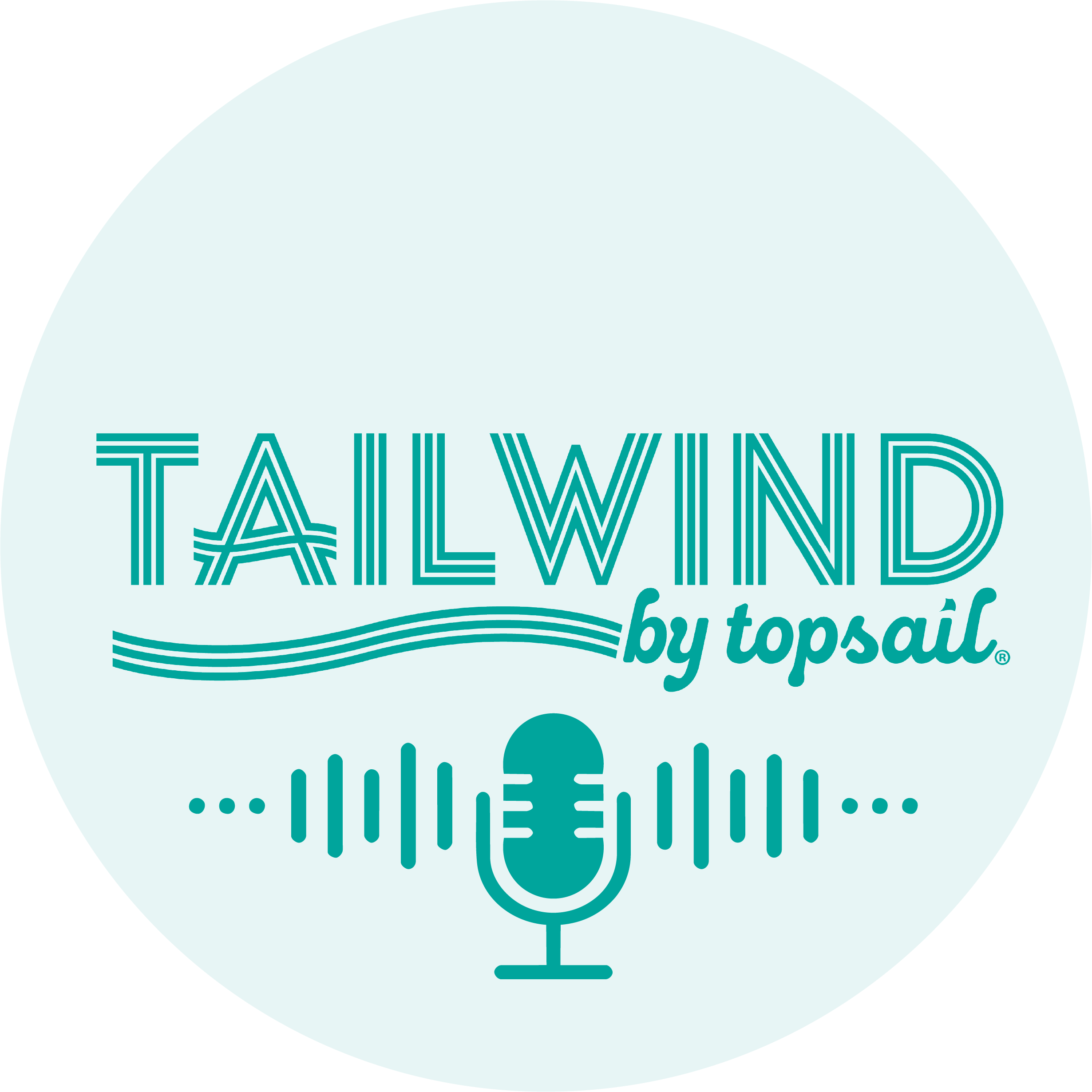Tailwind by Topsail podcast logo.
